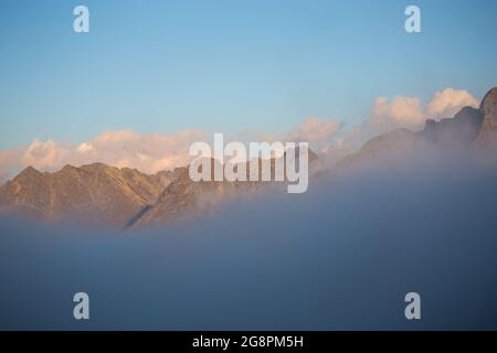 Blick von Kasprowy Wierch, Tatry, Polen. Stockfoto