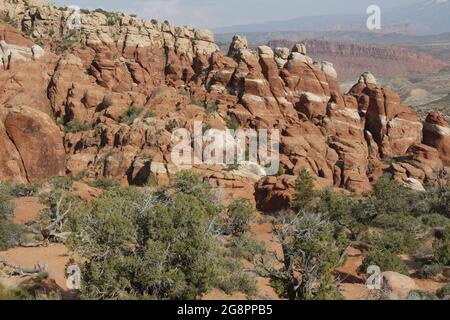 Feuerofen im Arches National Park, Utah Stockfoto