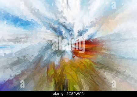 Mehrfarbige Texturmalerei. Abstrakter Kunsthintergrund. Stockfoto