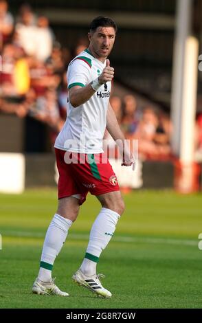 Walsall, England, 21. Juli 2021. Stephen ward von Walsall während des Vorsaison-Freundschaftsspiel im Banks's Stadium, Walsall. Bildnachweis sollte lauten: Andrew Yates / Sportimage Stockfoto