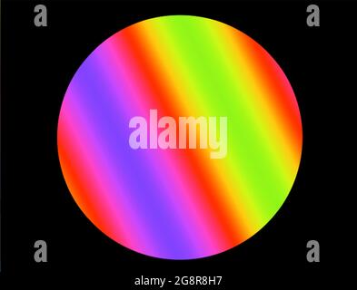 Abstrakter Hintergrund, mehrfarbige dekorative dynamische geometrische festliche Kreislinien Illustration Stockfoto