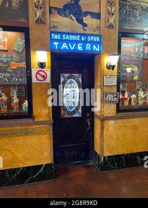 The Saddle and Spur Tavern im Gadsden Hotel in Douglas, Arizona Stockfoto