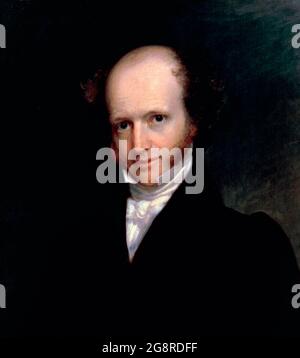 Porträt des 8. US-Präsidenten, Martin van Buren von Francis Alexander, Öl auf Tafel, c. 1830-40 Stockfoto