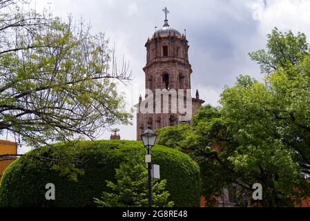 Querétaro - Templo y ex-Convento de San Francisco Stockfoto
