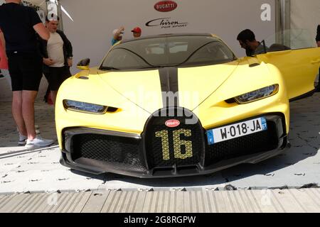 Juli 2021 - Bügtt Chiron beim Goodwood Festival of Speed Stockfoto