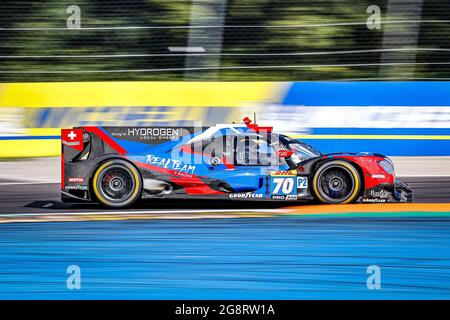 70 Garcia Esteban (che), Duval Loic (Fra), NATO Norman (Fra), Realteam Racing, Areca 07 - Gibson, Aktion während der 6 Stunden von Monza, 3. Runde der FIA-Langstrecken-Weltmeisterschaft 2021, FIA WEC, auf dem Autodromo Nazionale di Monza, vom 16. Bis 18. Juli 2021 in Monza, Italien - Foto Paulo Maria / DPPI Stockfoto