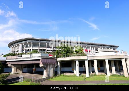 Kanagawa, Japan. 22. Juli 2021. Das Internationale Stadion Yokohama Fußball: Erste Runde der Männer Gruppe D während der Olympischen Spiele 2020 in Tokio im Internationalen Stadion Yokohama in Kanagawa, Japan. Quelle: Naoki Nishimura/AFLO SPORT/Alamy Live News Stockfoto