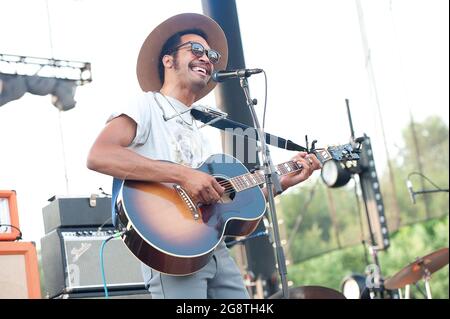 21. Juli 2021 - Raleigh, North Carolina; USA - der Musiker TRE BURT tritt live auf, während seine Tournee 2021 im Red hat Amphitheater in Raleigh Halt macht. Copyright 2021 Jason Moore. (Bild: © Jason Moore/ZUMA Press Wire) Stockfoto