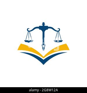 Justice Law Firm Icon Template Vektor-Illsutration-Design Stock Vektor