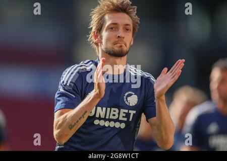 Kopenhagen, Dänemark. Juli 2021. Rasmus Falk vom FC Kopenhagen vor dem Qualifikationsspiel der UEFA Europa Conference League zwischen dem FC Kopenhagen und Torpedo Zhodino im Kopenhagener Park. (Foto: Gonzales Photo/Alamy Live News Stockfoto