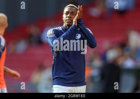 Kopenhagen, Dänemark. Juli 2021. Mohamed Daramy vom FC Kopenhagen vor dem Qualifikationsspiel der UEFA Europa Conference League zwischen dem FC Kopenhagen und Torpedo Zhodino im Kopenhagener Park. (Foto: Gonzales Photo/Alamy Live News Stockfoto