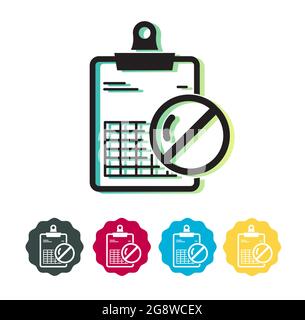 Medical Reports on Clipboard Pad - Stock-Symbol als EPS 10-Datei Stock Vektor