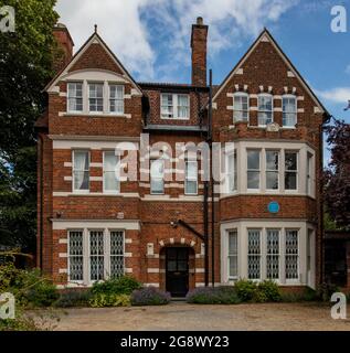 106 Banbury Rd, Oxford, die Heimat von Paul Nash (1889-1946), offizieller Kriegskünstler, von 1940 Stockfoto