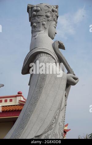 Ein weiterer Teil des tjoe hwie kiong Tempelgebäudes in Kediri, Ost-Java, Indonesien Stockfoto