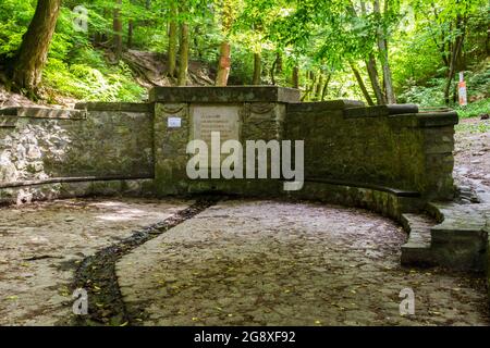 Deak-kut (Quellwasser) in Soproni-hegyseg (Gebirge), Sopron, Ungarn Stockfoto