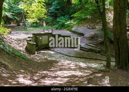 Deak-kut (Quellwasser) in Soproni-hegyseg (Gebirge), Sopron, Ungarn Stockfoto