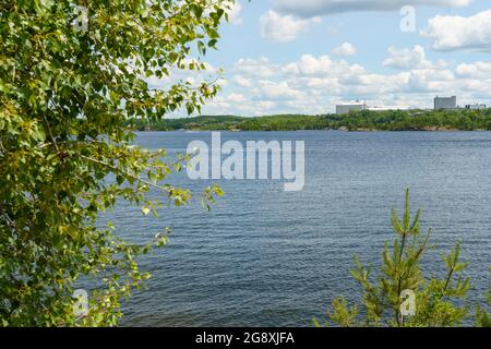 Wunderschöne Aufnahme des Lake Huron von der MANITOULIN Insel Stockfoto