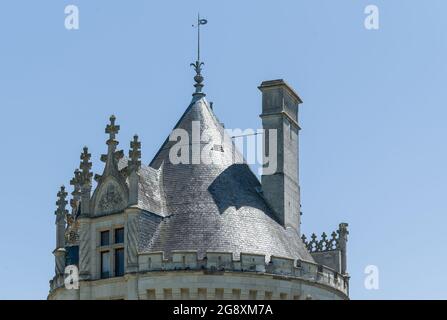 Château de Brézé, Loire-Tal, Frankreich Stockfoto