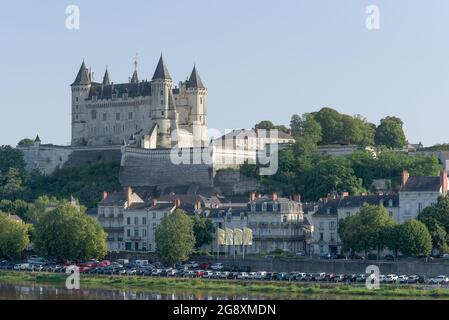 Schloss Saumur, Saumur, Loire-Tal, Frankreich Stockfoto