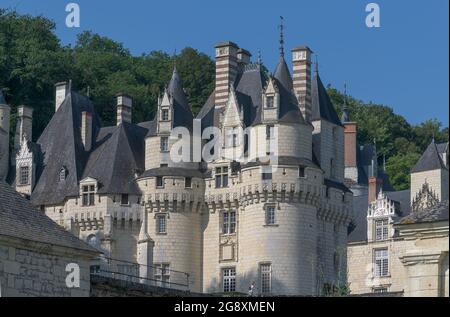 Schloss Ussé, Loire-Tal, Frankreich Stockfoto