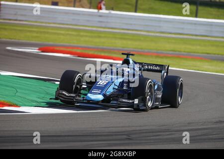 16 Nissany Roy (isr), DAMS, Dallara F2, Action während des 4. Rennens der FIA Formel 2 Meisterschaft 2021 vom 16. Bis 18. Juli 2021 auf dem Silverstone Circuit, in Silverstone, Großbritannien - Foto Xavi Bonilla / DPPI Stockfoto