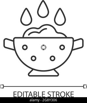 Lineares Symbol für Spülmittel Stock Vektor