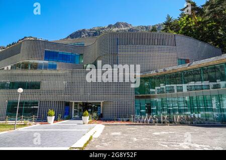 Kurgebäude, Bäder in Panticosa, Huesca, Spanien, Spanische Pyrenäen, Pyrenäen Stockfoto