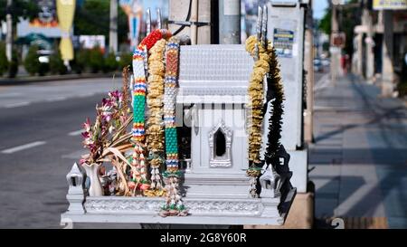 Buddha Hindi Schrein auf der North Pattaya Road Pattaya Thailand Stockfoto