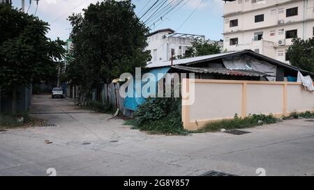 Ungesehen aus dem Weg desolate Zurück Soi von Nord-Zentral-Pattaya Thailand Stockfoto