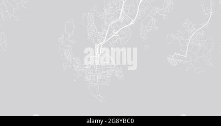 Städtischer Vektor-Stadtplan von Karlskrona, Schweden, Europa Stock Vektor