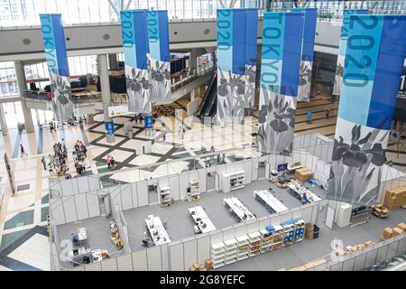 Tokio, Japan. Juli 2021. Olympische Spiele: Pressezentrum Der Medien. © ABEL F. ROS/Alamy Live News Stockfoto