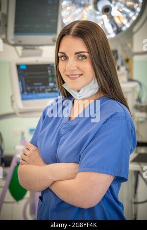 Hannah Spence, diplomierte Krankenschwester und Kosmetikerin Stockfoto