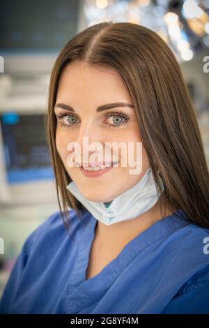 Hannah Spence, diplomierte Krankenschwester und Kosmetikerin Stockfoto