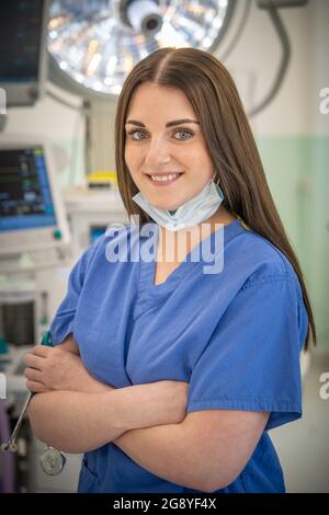 Hannah Spence, diplomierte Krankenschwester und Kosmetikerin Stockfoto