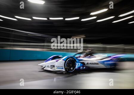 London, Großbritannien. Juli 2021. London, Großbritannien. 23 2021. Juli: 27 Dennis Jake (gbr), BMW i Andretti Motorsport, BMW iFE.21, Aktion während des London ePrix 2021, 7. Treffen der Formel-E-Weltmeisterschaft 2020-21, auf dem Excel London vom 24. Bis 25. Juli in London, Großbritannien - Photo Germain Hazard/DPPI Quelle: DPPI Media/Alamy Live News Kredit: DPPI Media/Alamy Live News Stockfoto