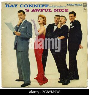 S Awful Nice, Ray Conniff und sein Orchestra - VI Vintage Vinyl Schallplattencover Stockfoto
