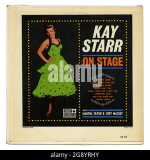 Kay Starr - Vintage Vinyl Schallplattencover Stockfoto