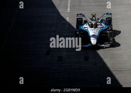 London, Großbritannien. Juli 2021. 05 Vandoorne Stoffel (bel), Mercedes-Benz EQ Formula E Team, Mercedes-Benz EQ Silver Arrow 02, Aktion während des ePrix von London 2021, 7. Treffen der Formel-E-Weltmeisterschaft 2020-21, auf dem Excel London vom 24. Bis 25. Juli in London, Vereinigtes Königreich - Photo Xavi Bonilla / DPPI Credit: DPPI Media/Alamy Live News Stockfoto