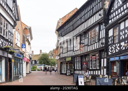 16th Century Crown Hotel, High Street, Nantwich, Ches hire, England, Vereinigtes Königreich Stockfoto