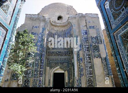 Shah-i-Zinda Necropolis, architektonische Details, vor Renovierungen, 1967 Stockfoto