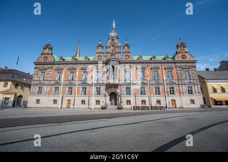 Rathaus von Malmö (Radhus) am Stortorget-Platz - Malmö, Schweden Stockfoto