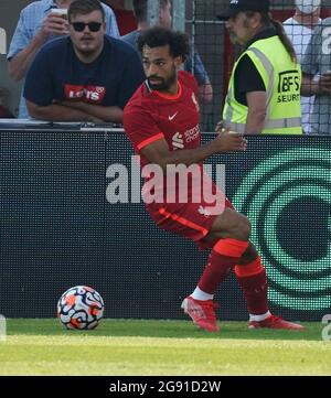 Grodig, Österreich. Juli 2021. 23.07.2021, das.Goldberg-Stadio, Grodig, Testspiel 1.FSV FSV Mainz 05 gegen FC Liverpool, im Bild Mohamed Salah (Liverpool) Credit: dpa picture Alliance/Alamy Live News Stockfoto