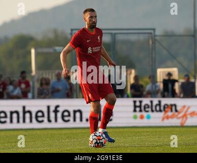 Grodig, Österreich. Juli 2021. 23.07.2021, das.Goldberg-Stadio, Grodig, Testspiel 1.FSV FSV Mainz 05 gegen den FC Liverpool, im Bild Nathaniel Phillips (Liverpool) Credit: dpa picture Alliance/Alamy Live News Stockfoto