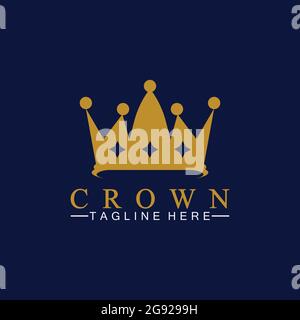 Crown Logo Template Vector Illustration Stock Vektor