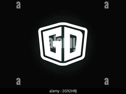 Initial GD Letter Logo mit Creative Modern Business Typography Vektorvorlage. Kreativer abstrakter Monogramm-Buchstabe GD Stock Vektor