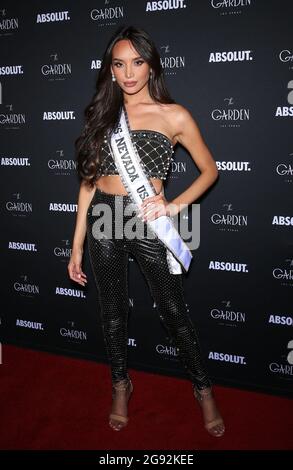 23. Juli 2021 - Las Vegas, NV - Miss Nevada USA 2021 Kataluna Enriquez. Im Garden Las Vegas wird die Miss Nevada USA 2021-Gewinnerin Kataluna Enriquez geehrt. (Bild: © MJT/AdMedia über ZUMA Press Wire) Stockfoto