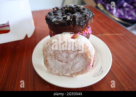 Glasierte Donuts Stockfoto