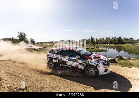 47 Sesks Martins (lat), Francis Renars (lat), Ford Fiesta Rally4, Aktion während der Rallye Estland, 7. Runde der FIA WRC-Meisterschaft 2021 vom 15. Bis 18. Juli in Tartu, Kreis Tartu in Estland - Foto Nikos Katikis / DPPI Stockfoto