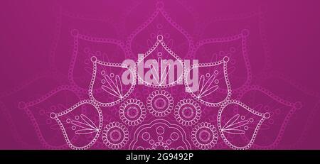 Happy Diwali Purple Hintergrund Stock Vektor
