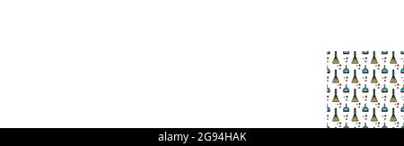 Vektor nahtlose Muster von Zubehör für die Reinigung des Hauses. Flache lineare Grafik auf weißem Hintergrund. Ornament für Tapeten, Websites, Hintergründe, w Stock Vektor